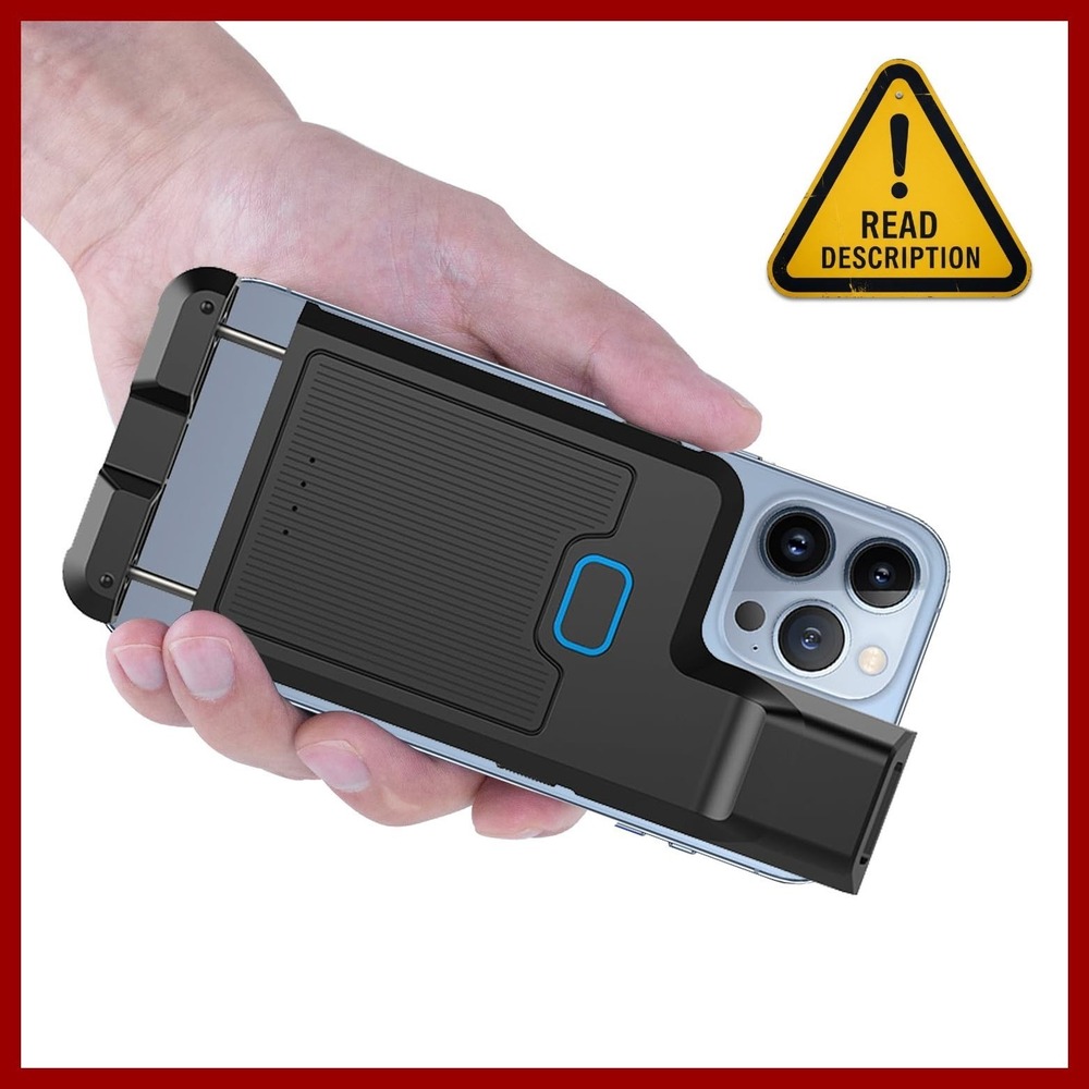 Alacrity Bluetooth 2D Barcode Scanner Back Clip QR Wireless Reader Phone Android